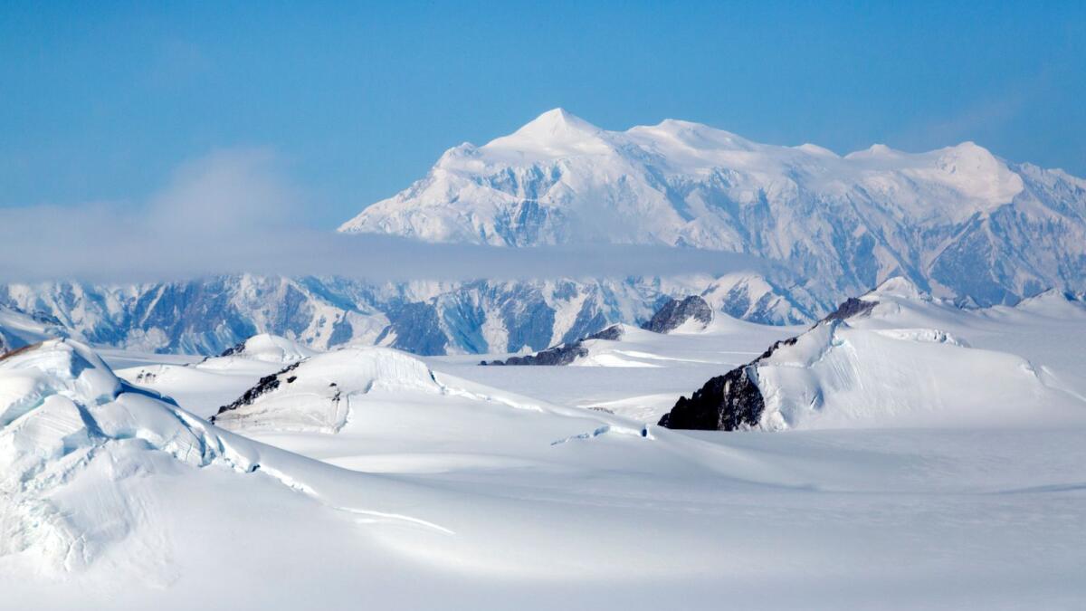 Mount Logan, Canada's highest peak, in the Yukon, Canada.