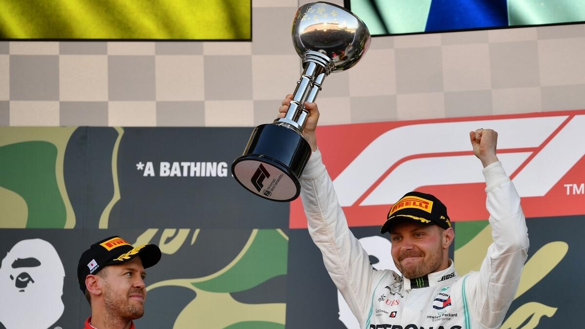 Bottas win seals sixth world title double for Mercedes