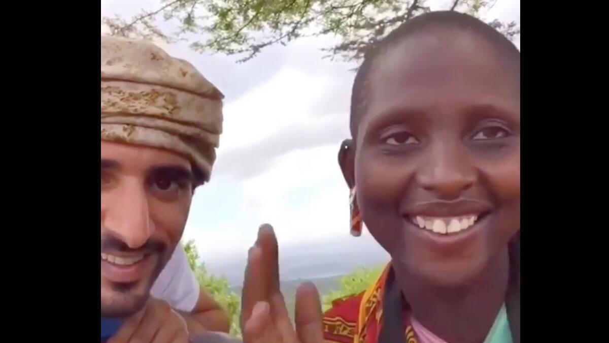 Video: Sheikh Hamdan encourages Tanzanian girl to sing 