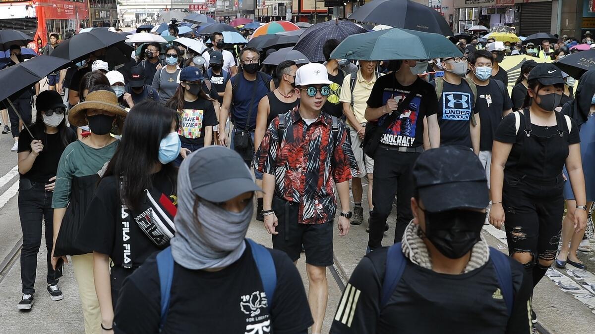 Hong Kong, subway, stations, protesters, unsanctioned marches, flash mob protests 