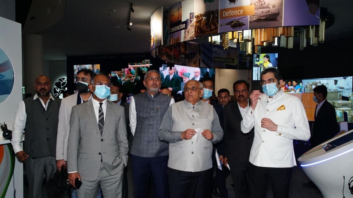 Patel visits the India Pavilion at Expo 2020 Dubai on Wednesday. Photo: Supplied
