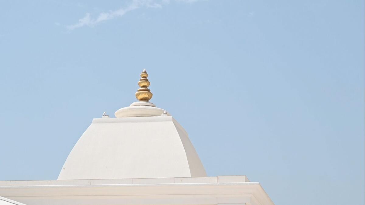 The spire of the new temple.