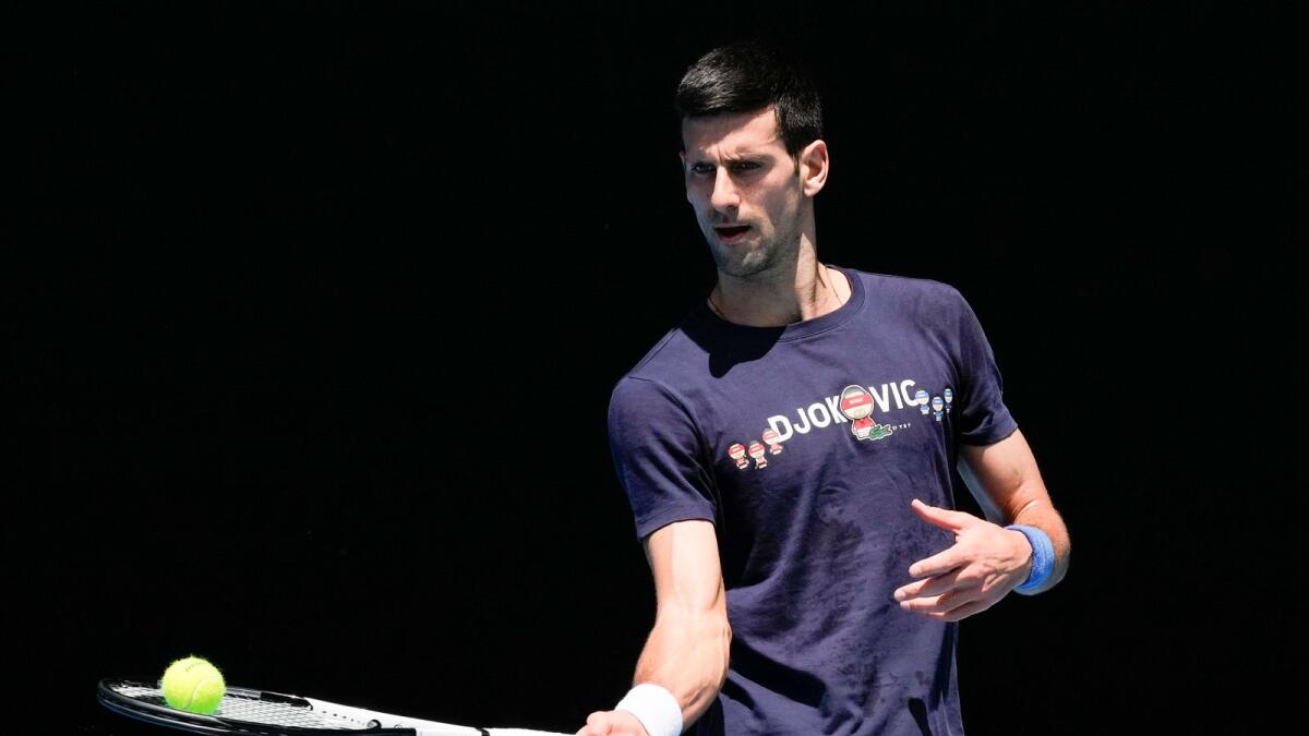 World No.1 Novak Djokovic. — AP