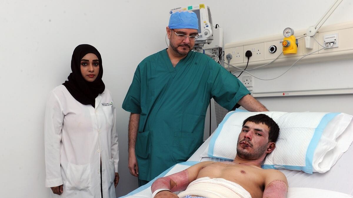 burn victim, amniotic membrane, Rashid Hospital