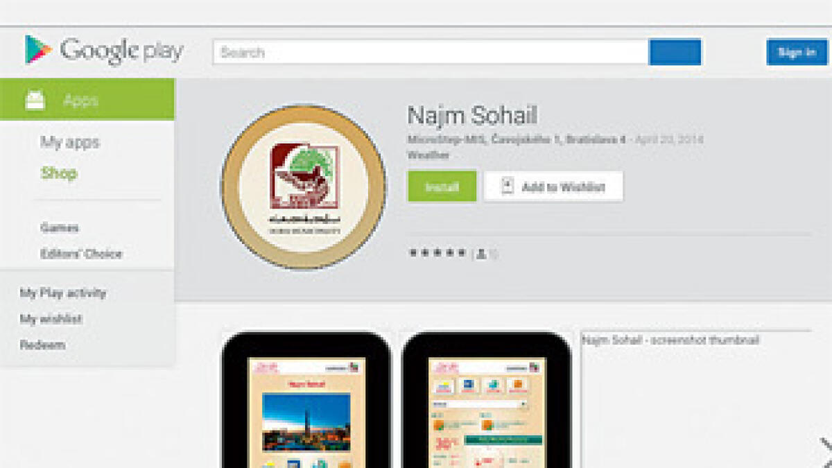 Sandstorm in Dubai? Najm Sohail app will tell you