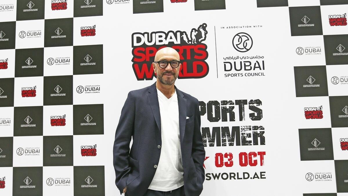 Italian football icon Walter Zenga at the Dubai Sports World. (Photo by Juidin Bernarrd)