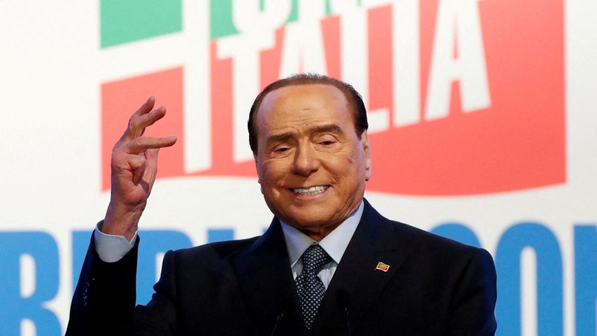Former Italian Prime Minister Silvio Berlusconi. — Reuters file