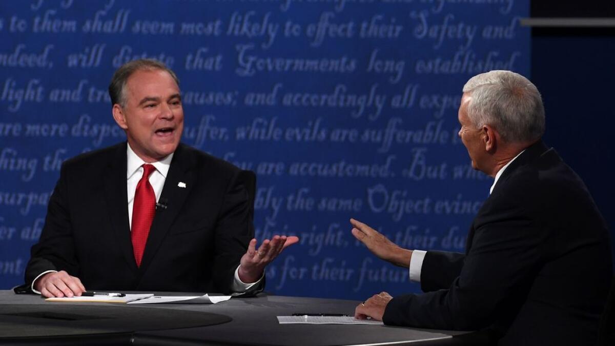 Vice Presidential debate: Tim Kaine attacks, Mike Pence fights back