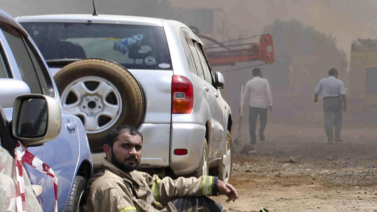 Five fire stations battle massive Dubai blaze