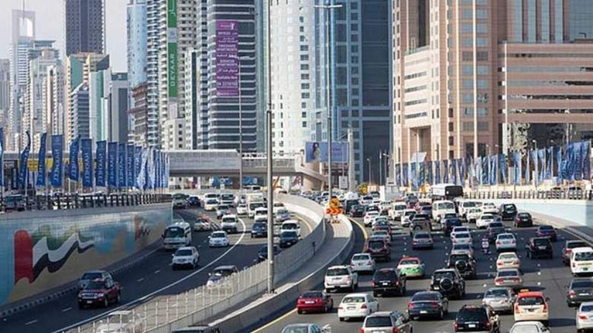 Multiple accidents lead to heavy traffic jams in Dubai