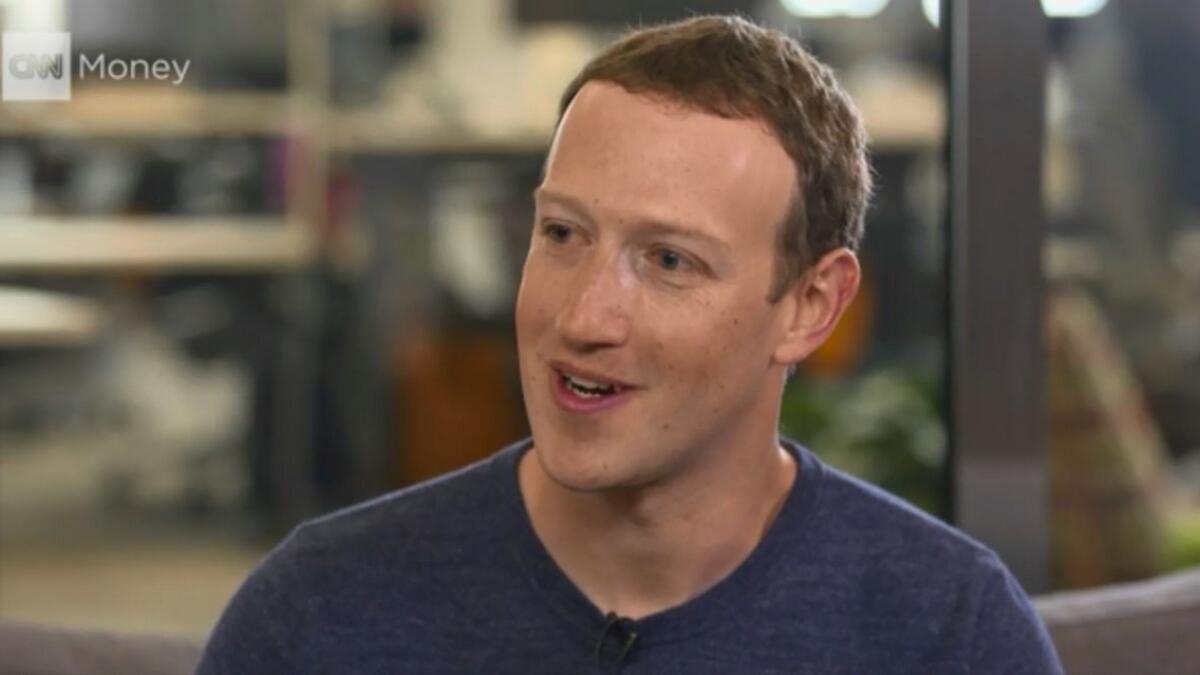 Mark Zuckerberg tells CNN he is happy to testify before Congress