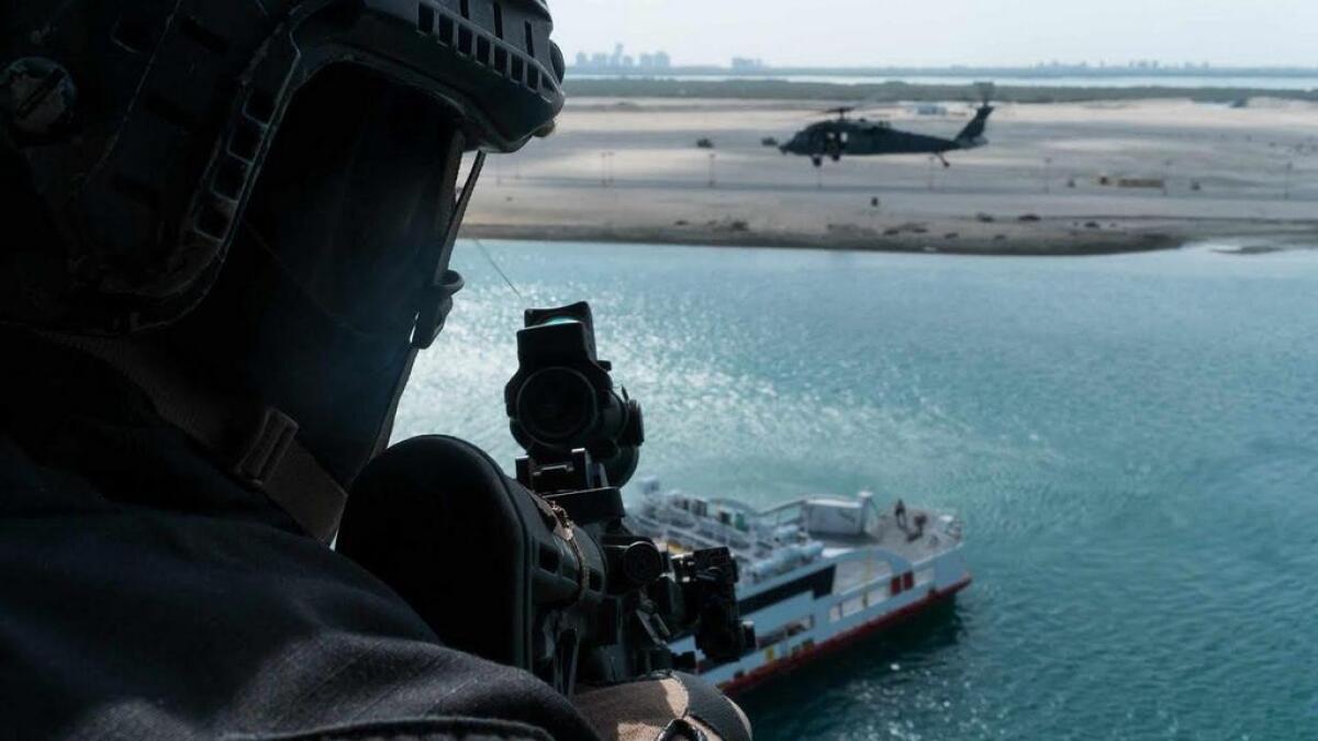 Catch live military action today at Abu Dhabi Corniche 