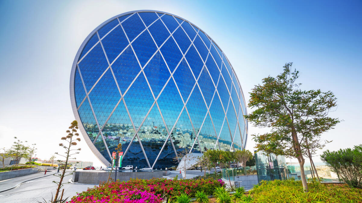 The Aldar headquarters. The company maintained a healthy liquidity position with Dh6.1 billion of free cash. - KT file