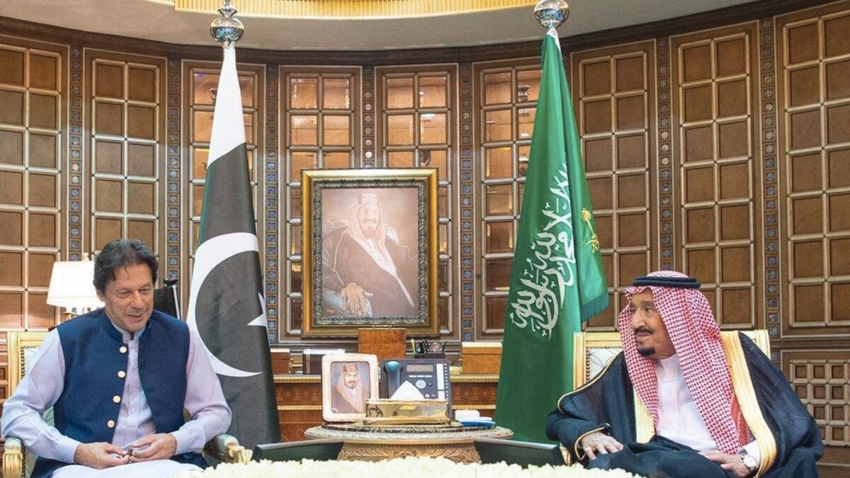 Pakistan PM Imran Khan, King Salman, Saudi Arabia