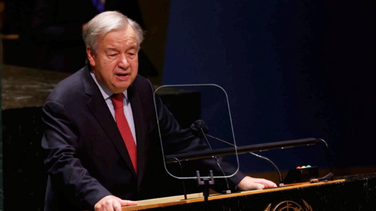 UN Secretary-General Antonio Guterres. — AP file