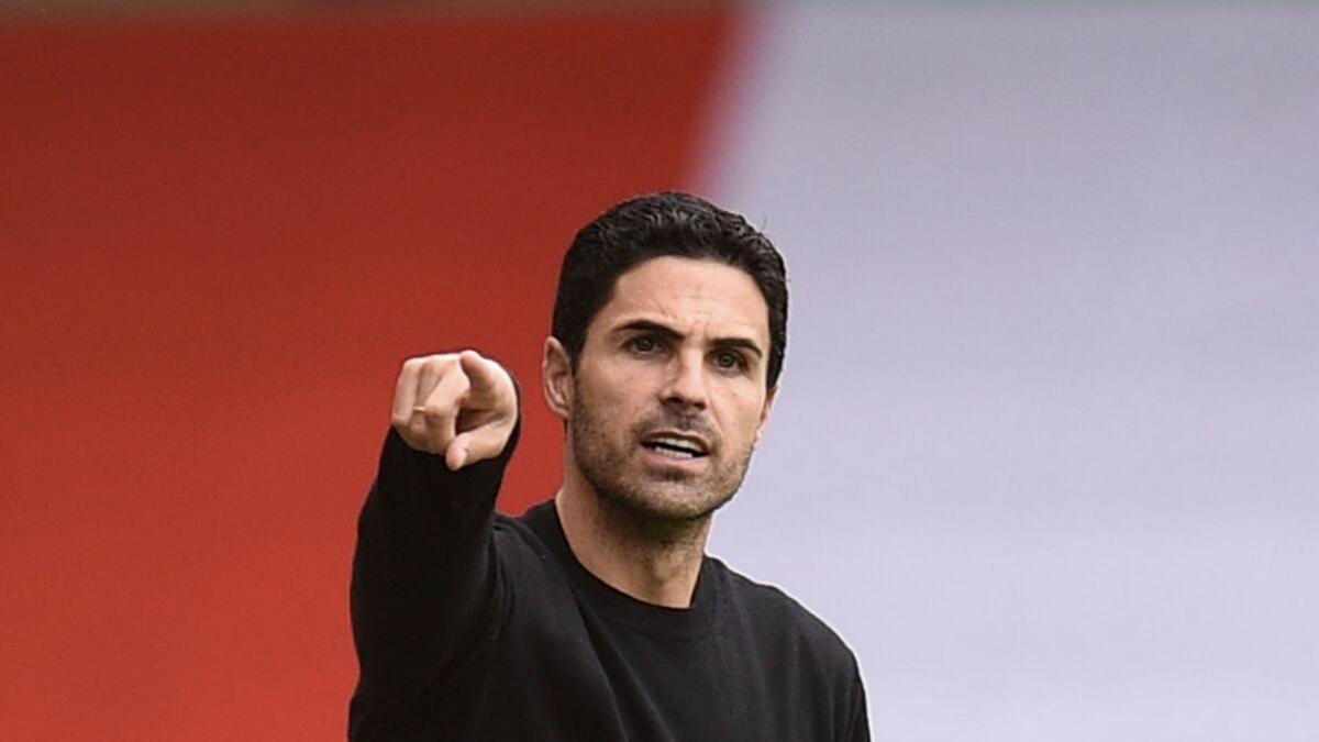 Arsenal manager Mikel Arteta during the FA Cup quarterfinal againsr Sheffield United. - Reuters file