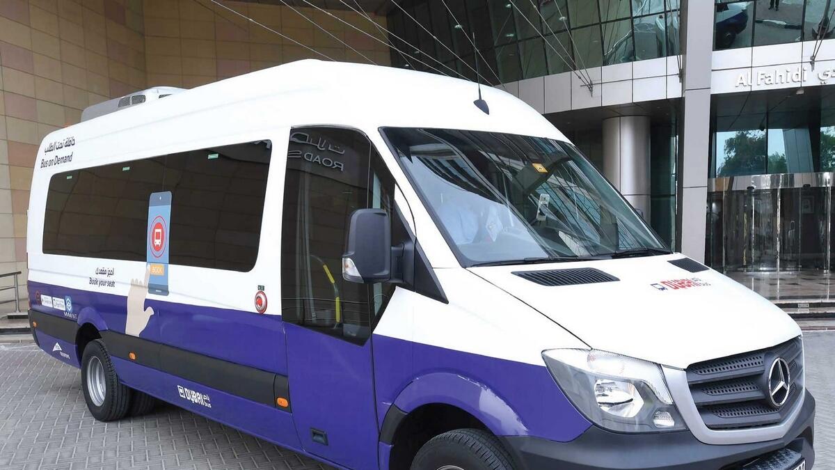 Mini buses such as these will operate on the Bus On Demand routes. — Supplied photo