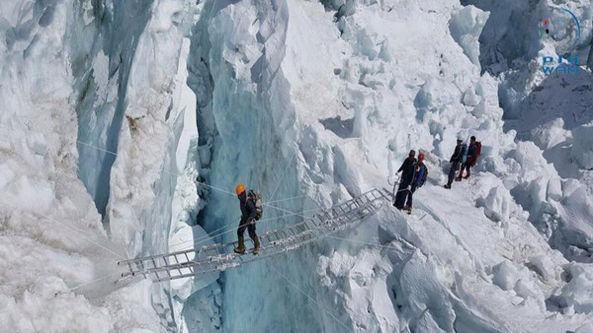 PHOTOS: UAE Armed Forces team begin Mt Everest descent