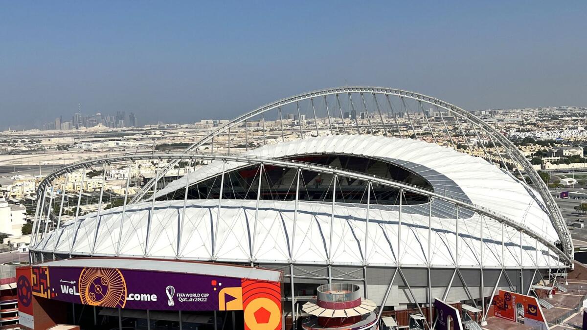 Doha's Khalifa International Stadium, the venue for Netherlands v USA, the first match of the World Cup Round of 16