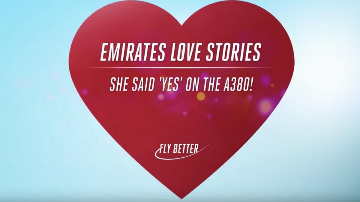 Commenters on YouTube applauded the video dubbed 'Emirates Love Stories' with some even sharing stories of when they also proposed inside a commercial aircraft.