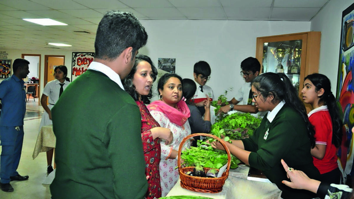 Dubai school students grow, sell vegetables