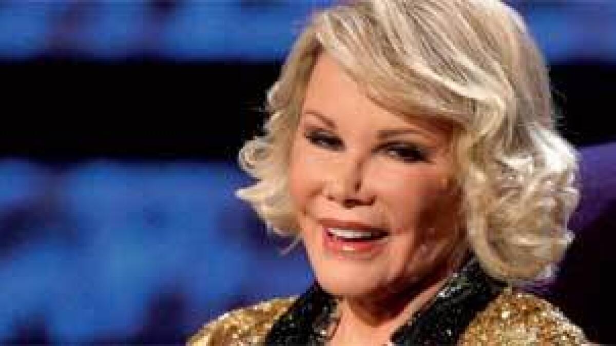 Joan Rivers refuses to retire