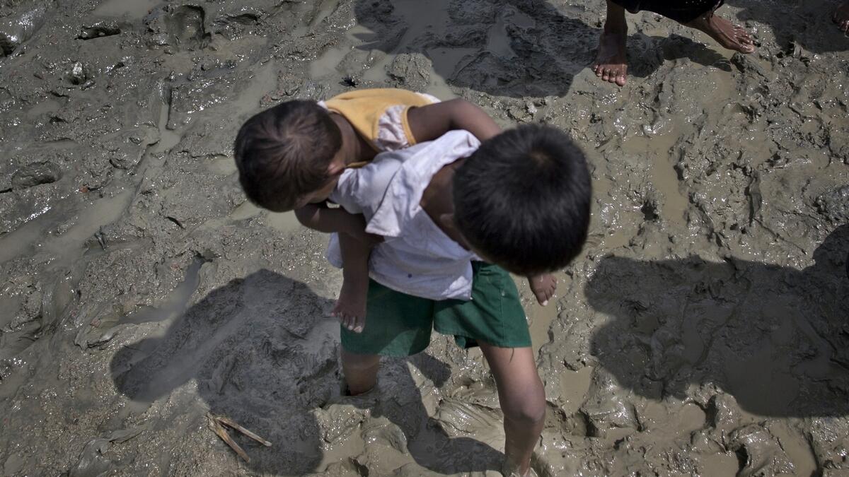 7-year-old Rohingya boy carried sister to reach Bangladesh