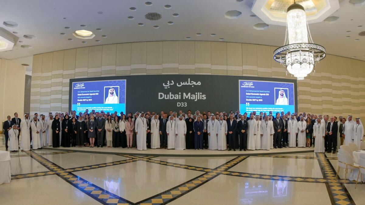 Sheikh Hamdan bin Mohammed highlighted the unique model of public-private sector partnership in Dubai. - Courtesy: Dubai Media Office