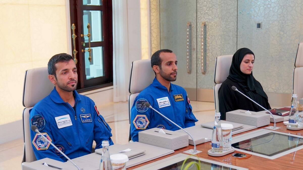 Sheikh Mohammed, UAE astronauts, Emirati, Hazzaa AlMansoori, Hazzaa, Sultan Al Neyadi