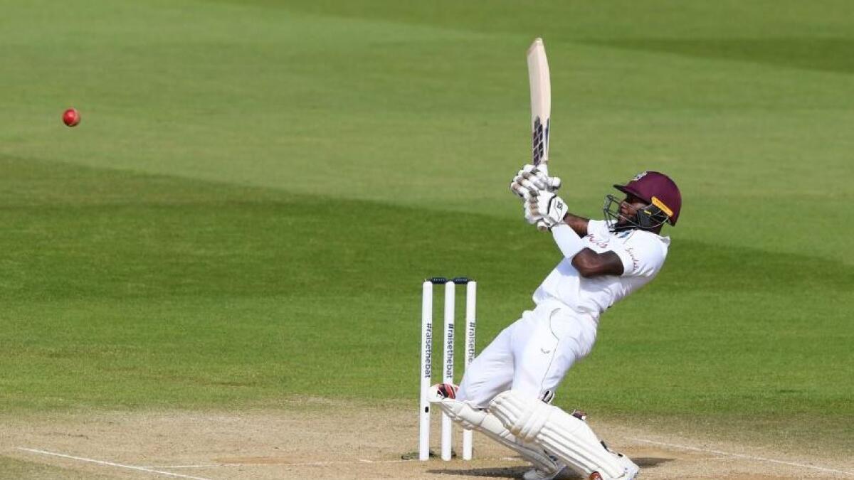 West Indies' Jermaine Blackwood in action. (Reuters)