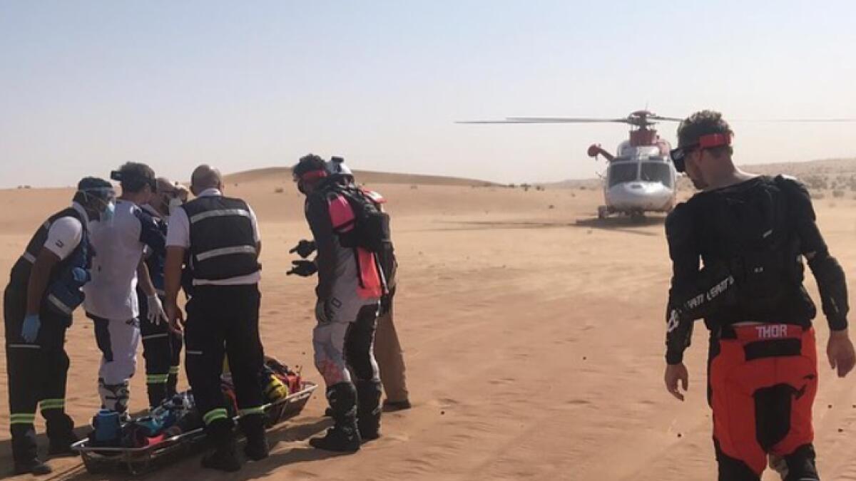national search and rescue center, rescued, british man, dubai, margham desert