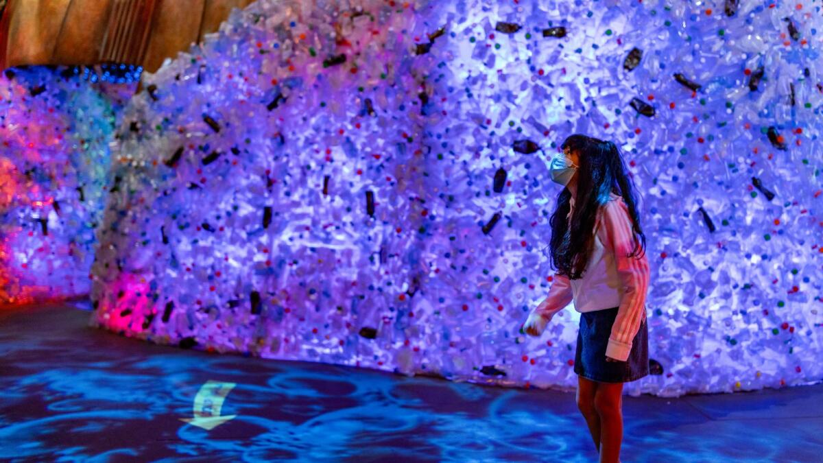 A visitor at Terra - The Sustainability Pavilion, Expo 2020 Dubai. Supplied photos