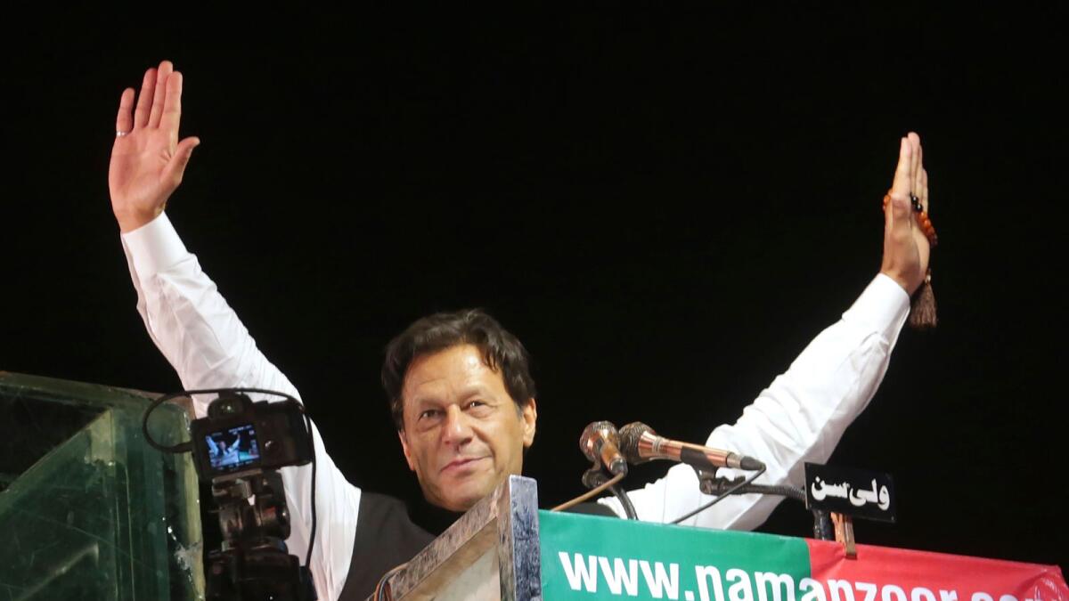 Former prime minister Imran Khan. — AP file