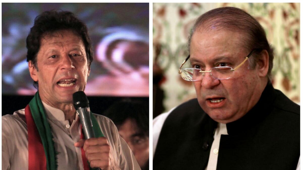 Nawaz Sharif protecting Indias interests, alleges Imran Khan