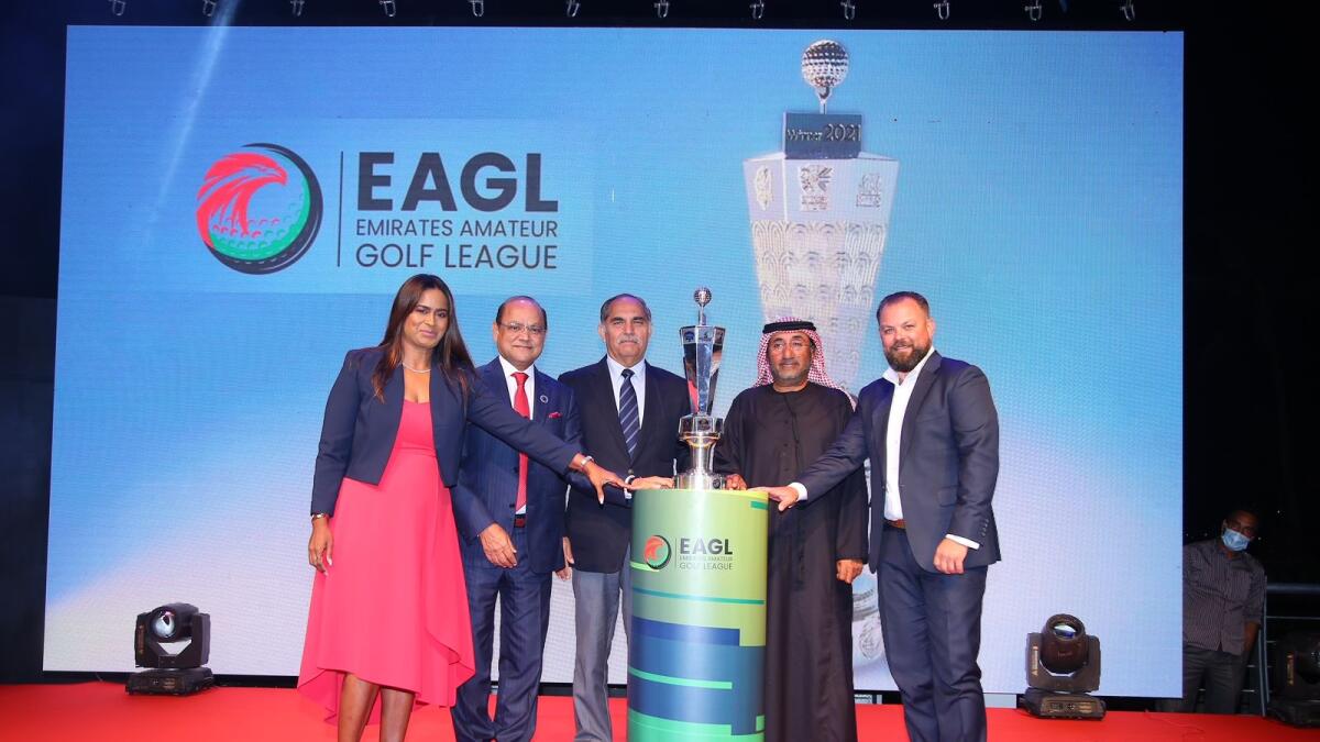 The EAGL was launched on January 20 in the presence of Chief Guest, Sheikh Fahim bin Sultan Al Qasimi, Chairman of Emirates Golf Federation (EGF), and Guest of Honor, Taimur Hassan, Chairman of Asia Pacific Golf Confederation (APGC). -- Supplied photo