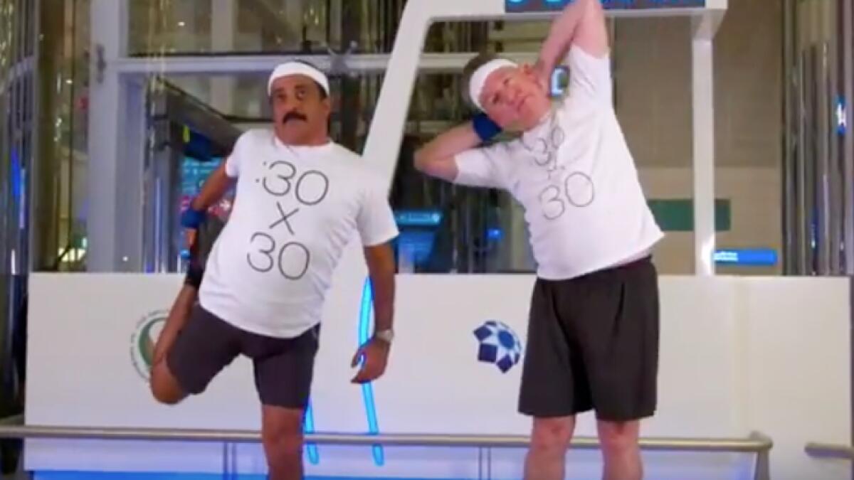 Video: Dubai Airports top officials accept 30x30 fitness challenge 