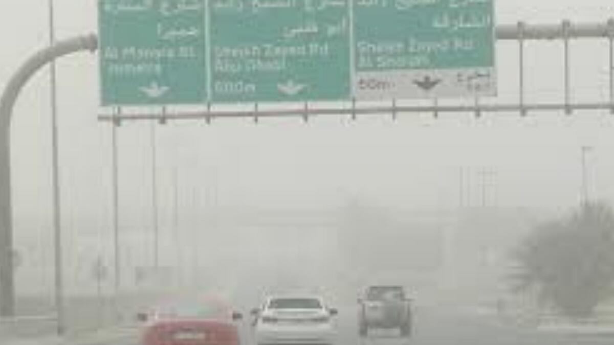 Motorists warned of poor visibility on UAE roads