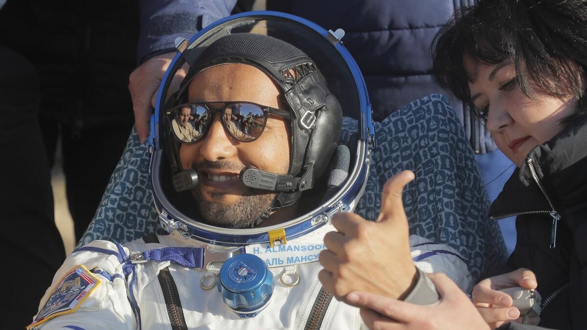 UAE astronaut, Hazzaa AlMansoori, Hazzaa, coming home, heros welcome, 