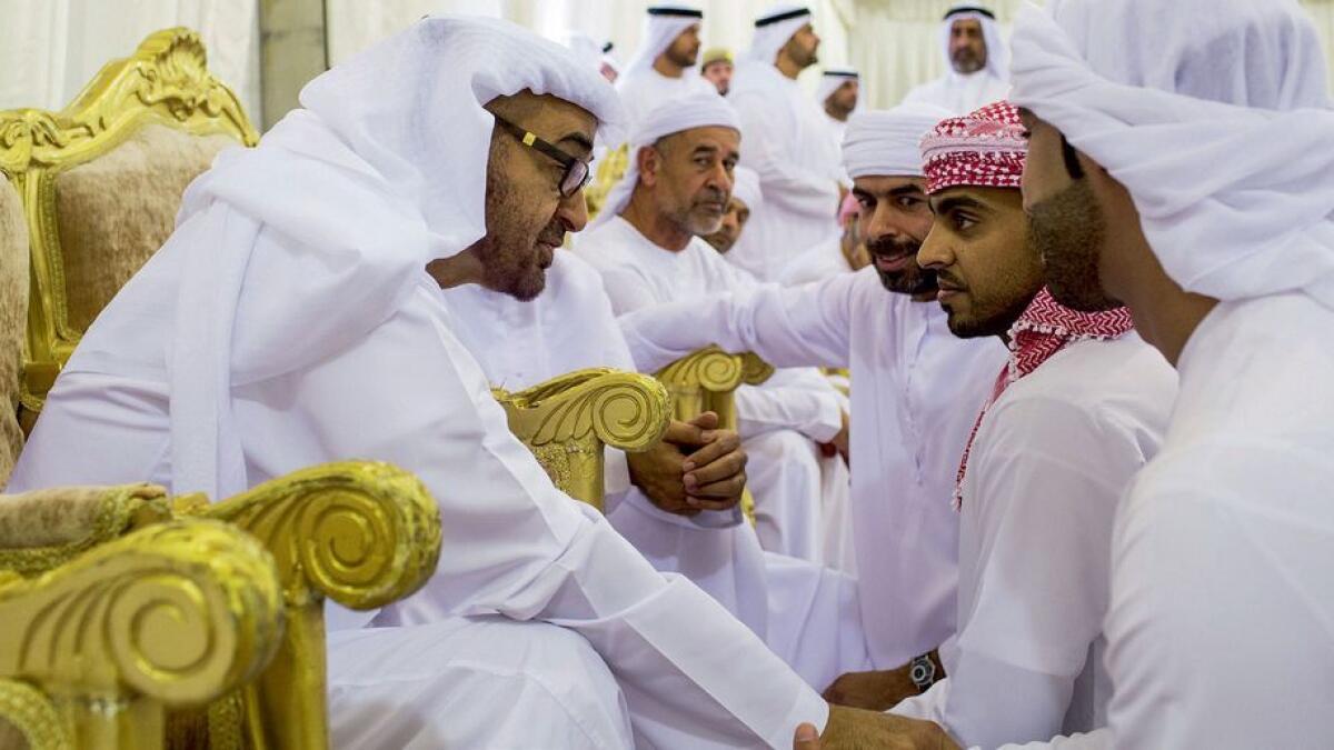 Mohammed bin Zayed visits grief-stricken families in Sharjah
