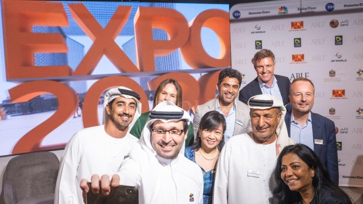 Experts at the ABLF Talks event taking place at Expo 2020 Dubai - Photo by Shihab