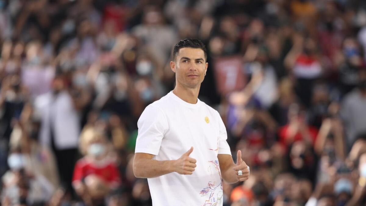 Portuguese star Cristiano Ronaldo. — Expo 2020 Dubai