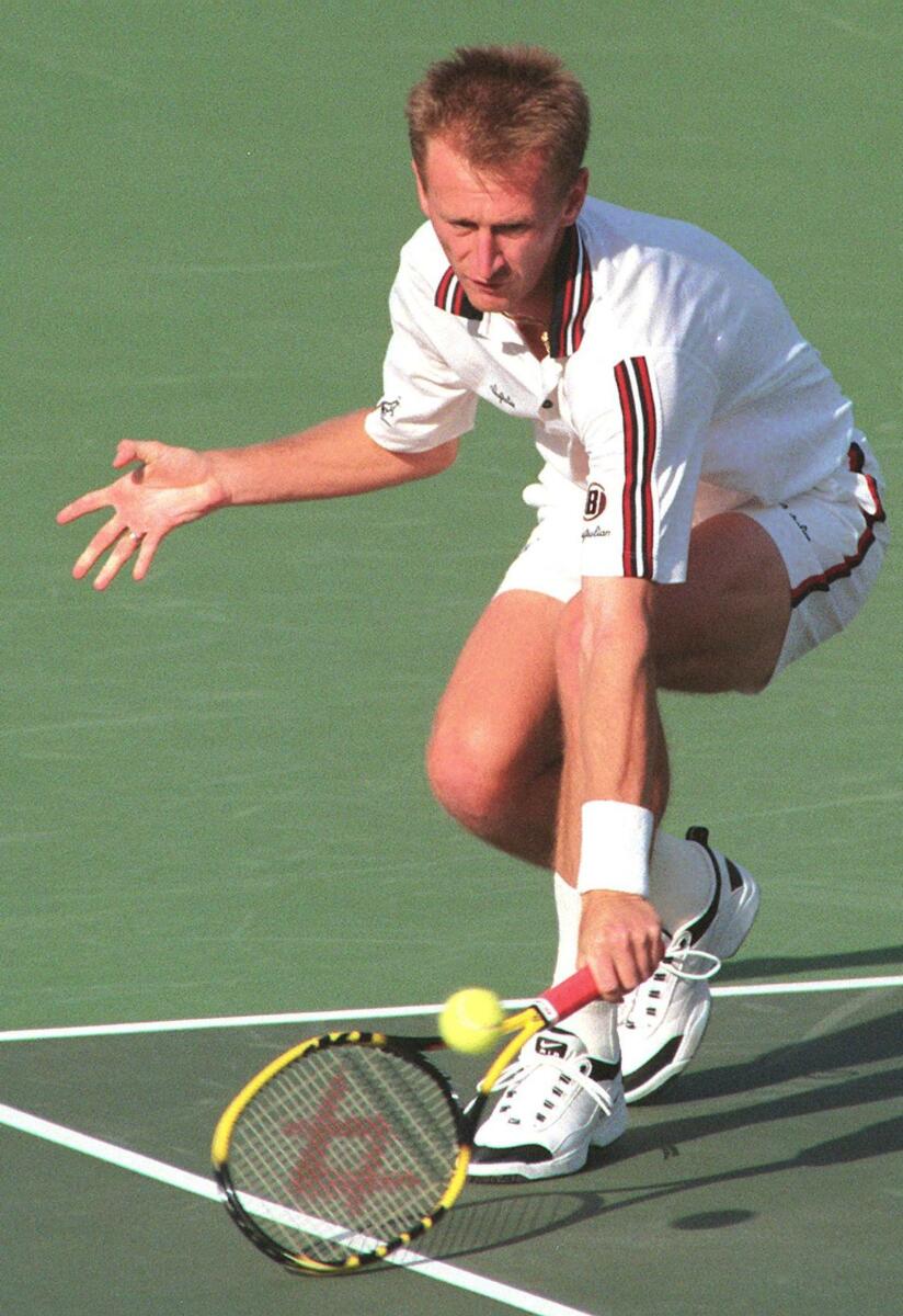 Petr Korda at the 1999 Dubai Duty Free Tennis Championships. — AFP file
