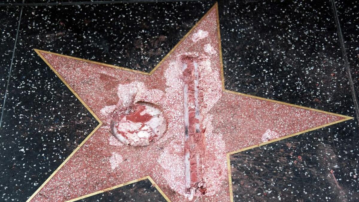 Man who wrecked Trumps Hollywood star charged with felony