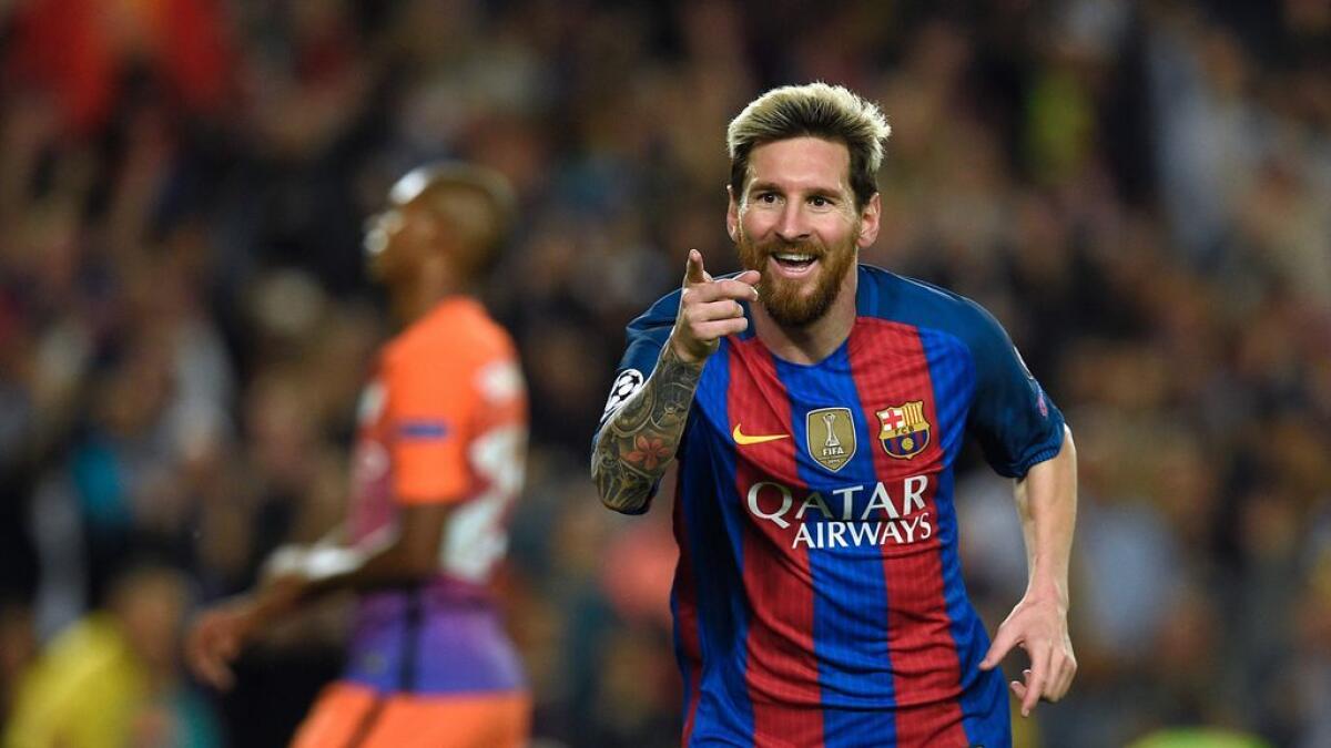 Messi treble as Guardiola suffers on Barca return
