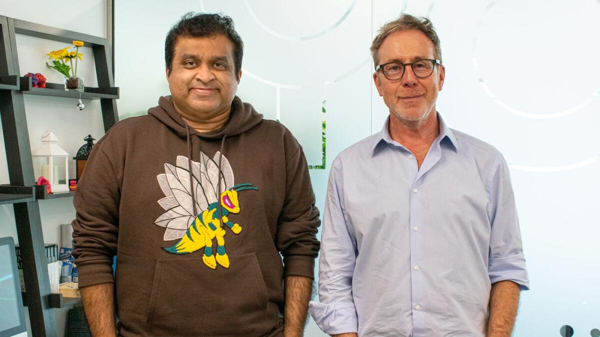 Atul Hegde, Founder of YAAP with Dave Dickman, CEO of Tagger Media. - Supplied photo