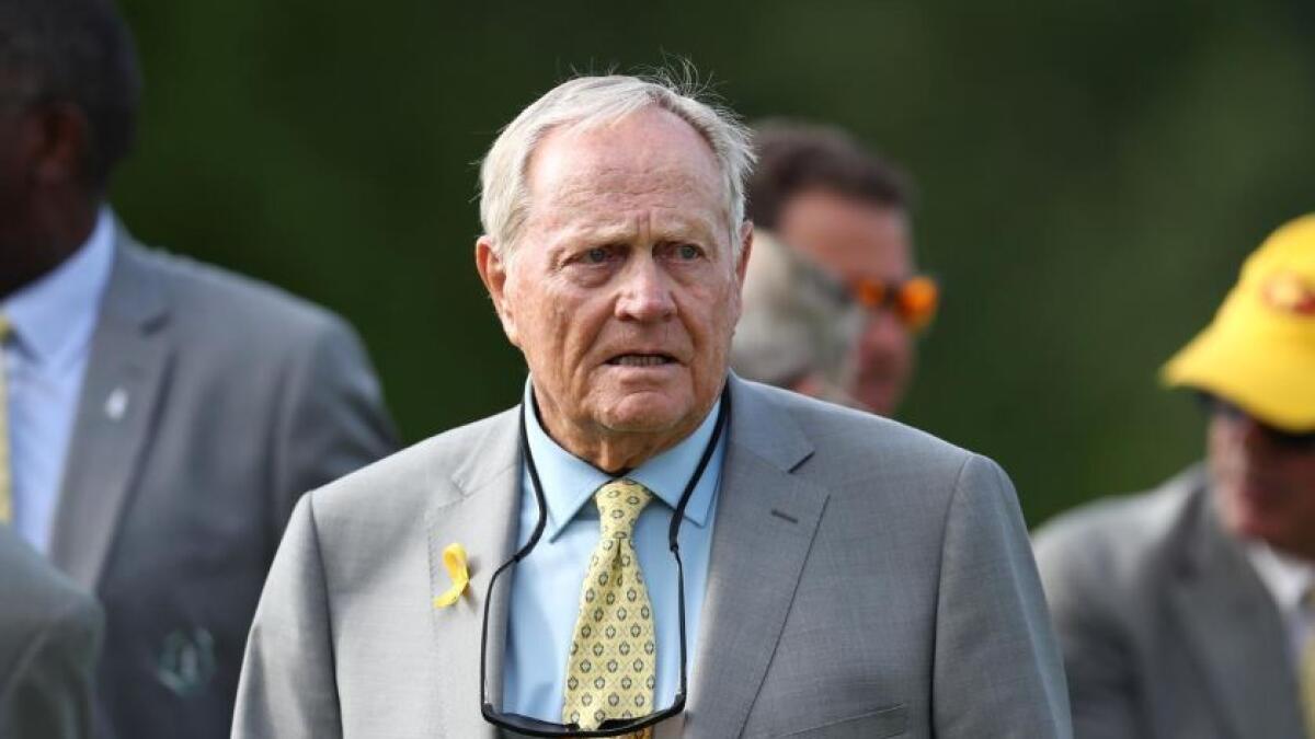 Nicklaus shared the news when the Memorial was coming out of a weather delay in the final round. (Reuters)