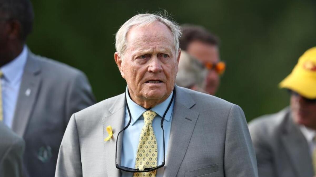 Nicklaus shared the news when the Memorial was coming out of a weather delay in the final round. (Reuters)