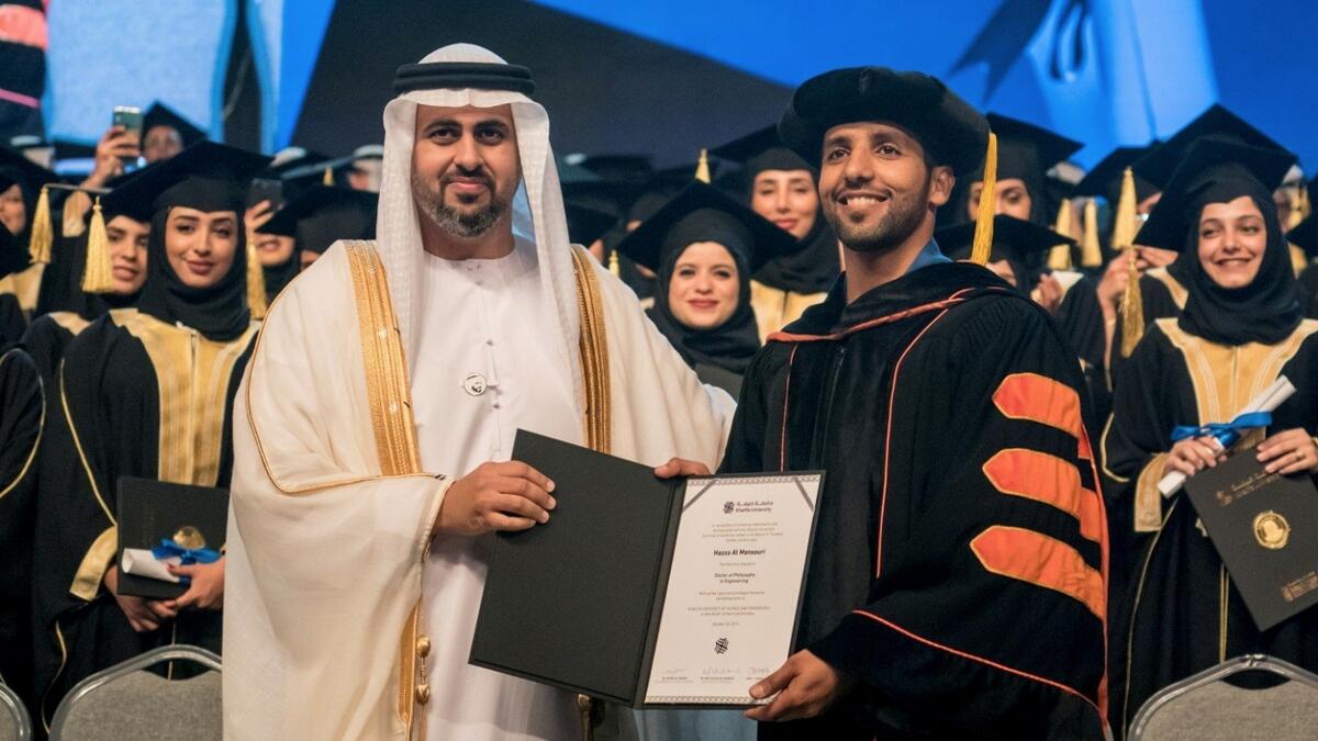 Hazzaa AlMansoori gets honorary doctorate from Khalifa University