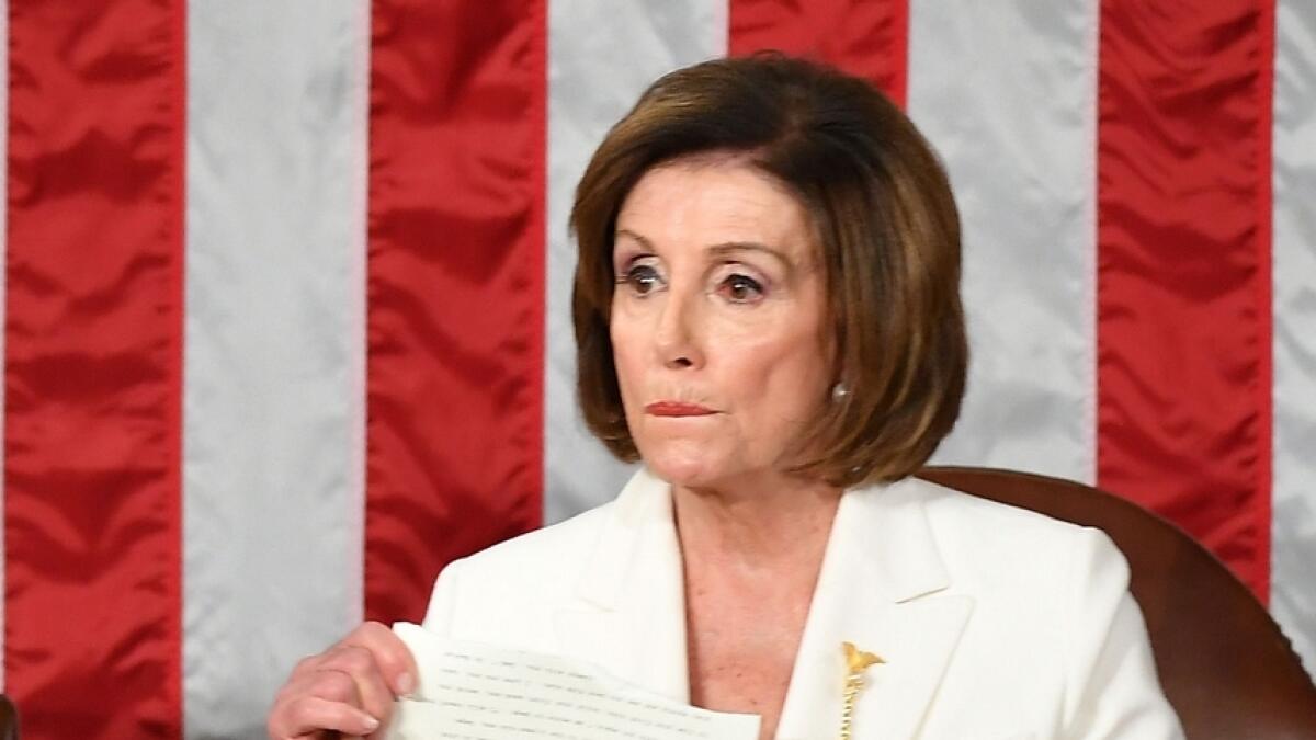 Pelosi’s gesture capped a night where the country’s bitter political divide was on full display, as Trump’s address earned a triumphant reception from the Republican half of Congress — but sullen silence, boos and jeers from the Democrats present.