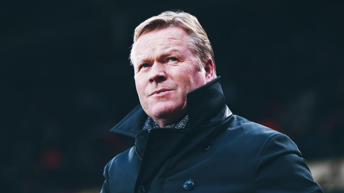 The imminent appointment of Koeman (pictured) comes after Barca sacked coach Quique Setien on Monday.
